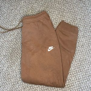 Brown Nike sweat pants